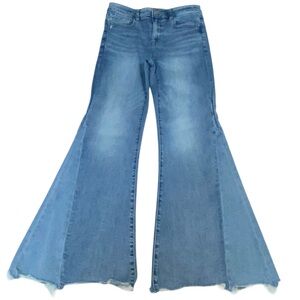 American Eagle Outfitters High Waisted Blue Flare Jeans